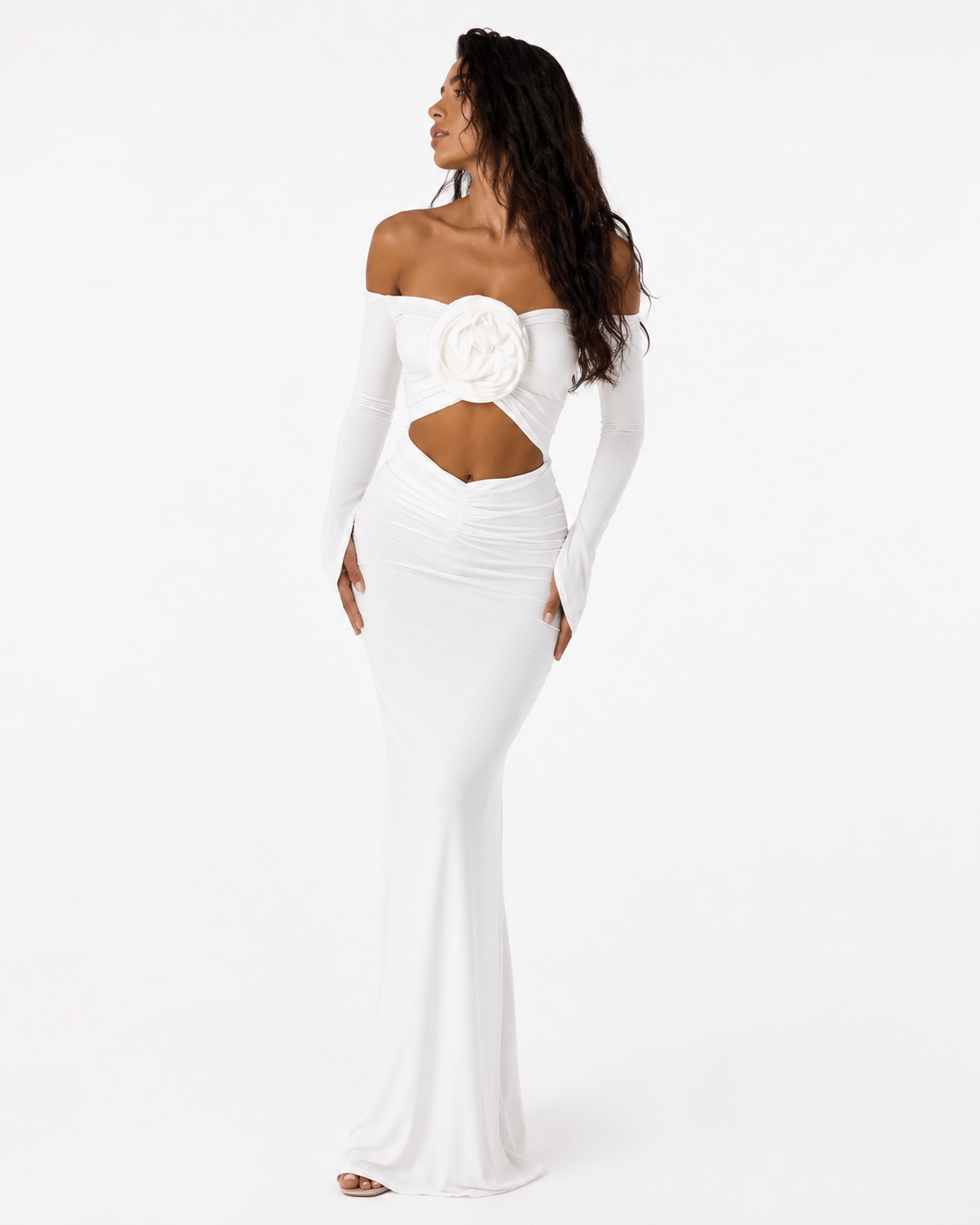 ROSE SCULPT MAXI DRESS